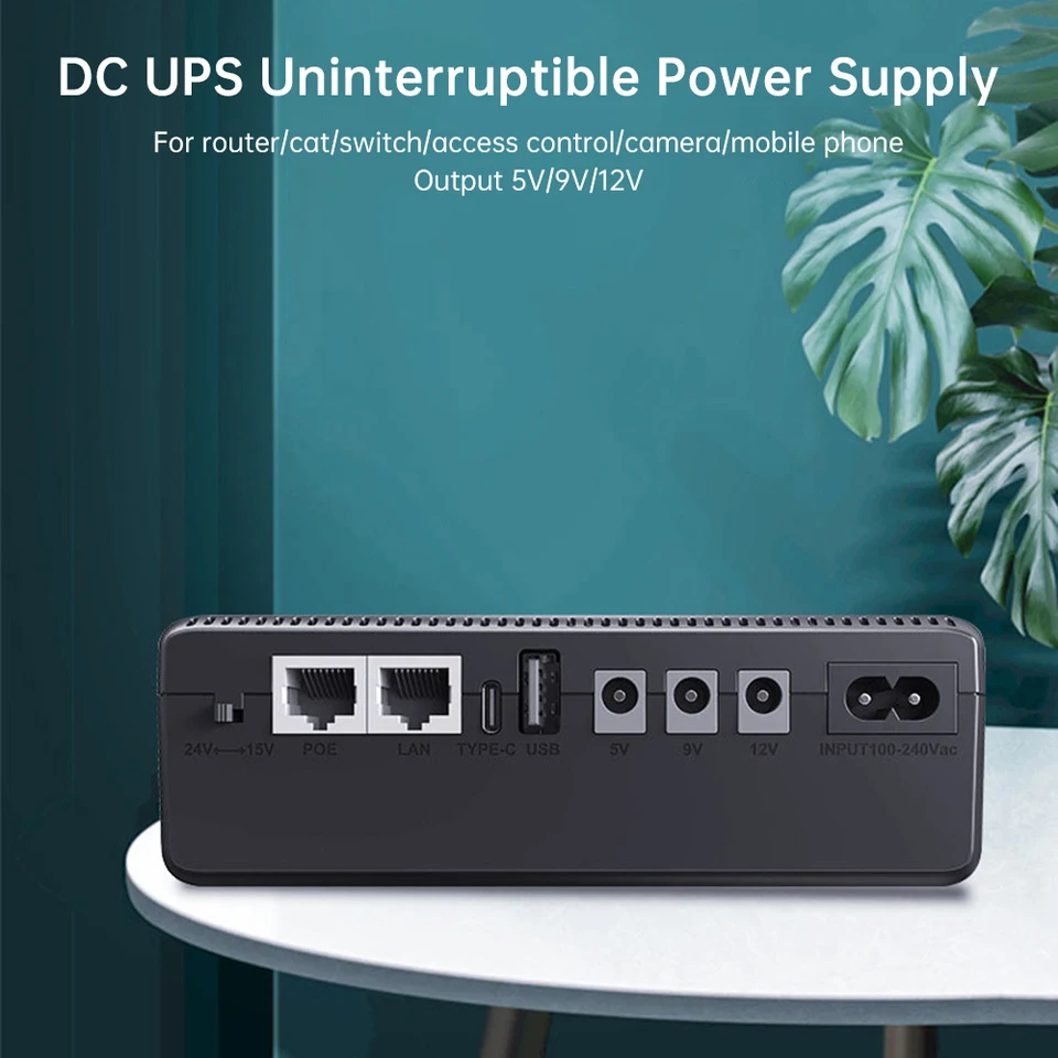 Ups 8800mah Bateria De Reserva Poe 15v 24v Porta Usb 5v 9v 1 | Frete grátis