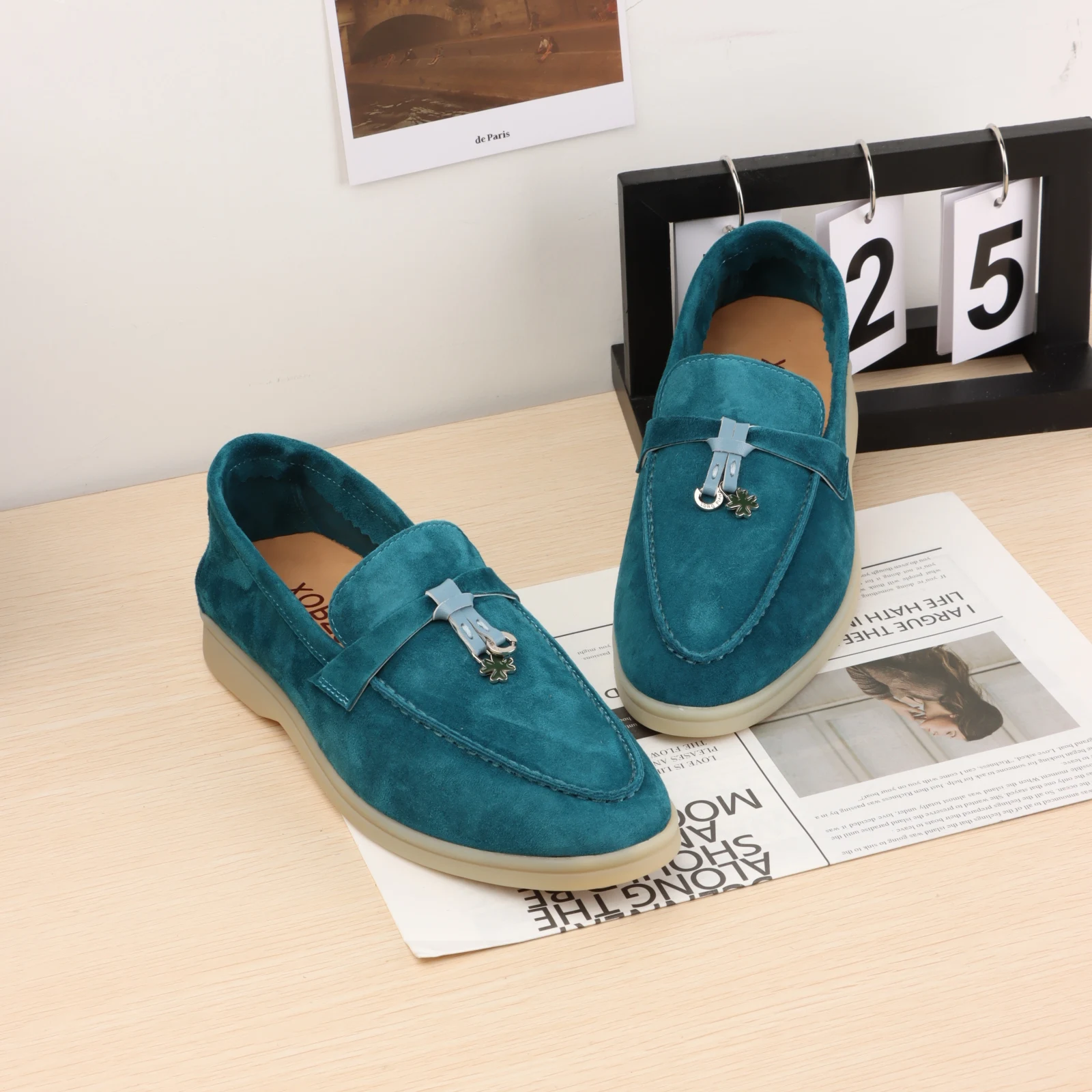 EAEOVNI luxurious Heels Shoes Stitching Loafers Other Adult None Women Pumps Heels Women The New Listing 2