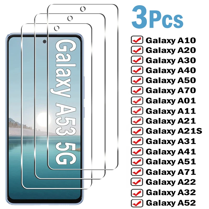 Tempered Glass Screen Protector for Samsung Galaxy A Series – A50, A30, A20E, A10S, A40, A70, A21, A31, A51, A71, A41, A22, A32, A52