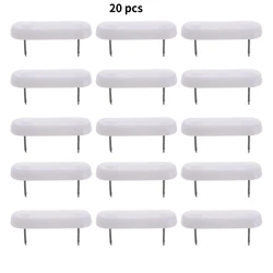 Heavy Duty Non - Slip Chair Leg Pads - 20 Pack Furniture Floor Protectors with Easy Install Double Pin Design (20 pcs)
