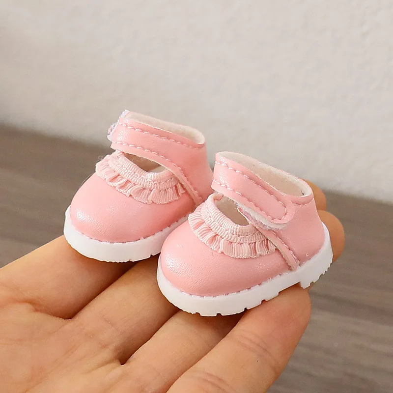 Scarpe In Tela Rosa Per Bambole Da 17 Cm, Accessori Fai-da-te Per Collezionisti, 1 Paio