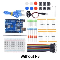 New Starter Kit 13 in 1 Mini Breadboard USB 3 Color LED Jumper Wire Button 400 Holes for Arduino R3 DIY School Education Lab - Image 6