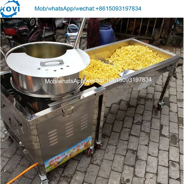 High capacity automatic mixing popcorn caramel machine korea popcorn maker