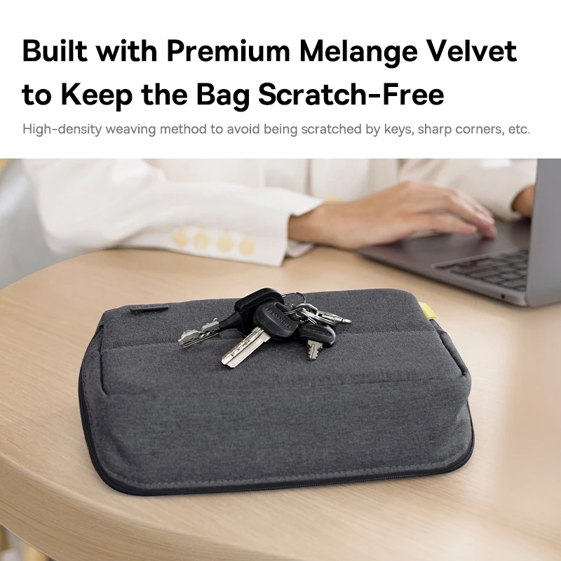 Baseus Phone Storage Bag for iPhone 17 Samsung Waterproof Digital Electronic Organizer Portable Power Bank Charger Camera Bag