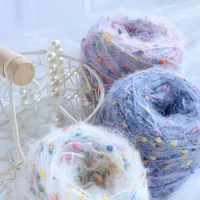 Rainbow Sugar Mohair Yarn Ball Without Tying Crochet, Hand Woven High-end Sweater, Scarf, Bag, Colorful Ball Thread 50g 2