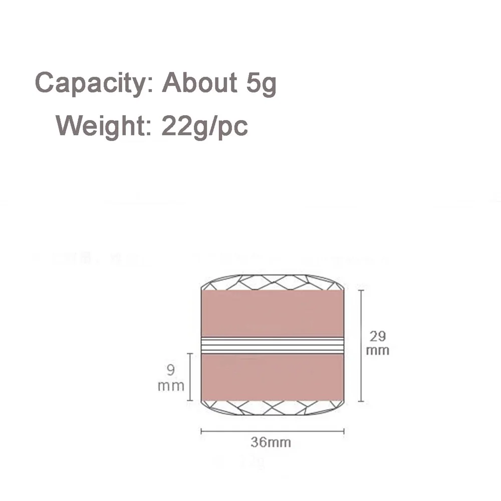 5g Gold Silver Acrylic Cream Jars Diamond Lotion Mask Refillable Bottles,Cosmetics Packaging Container Nail powder