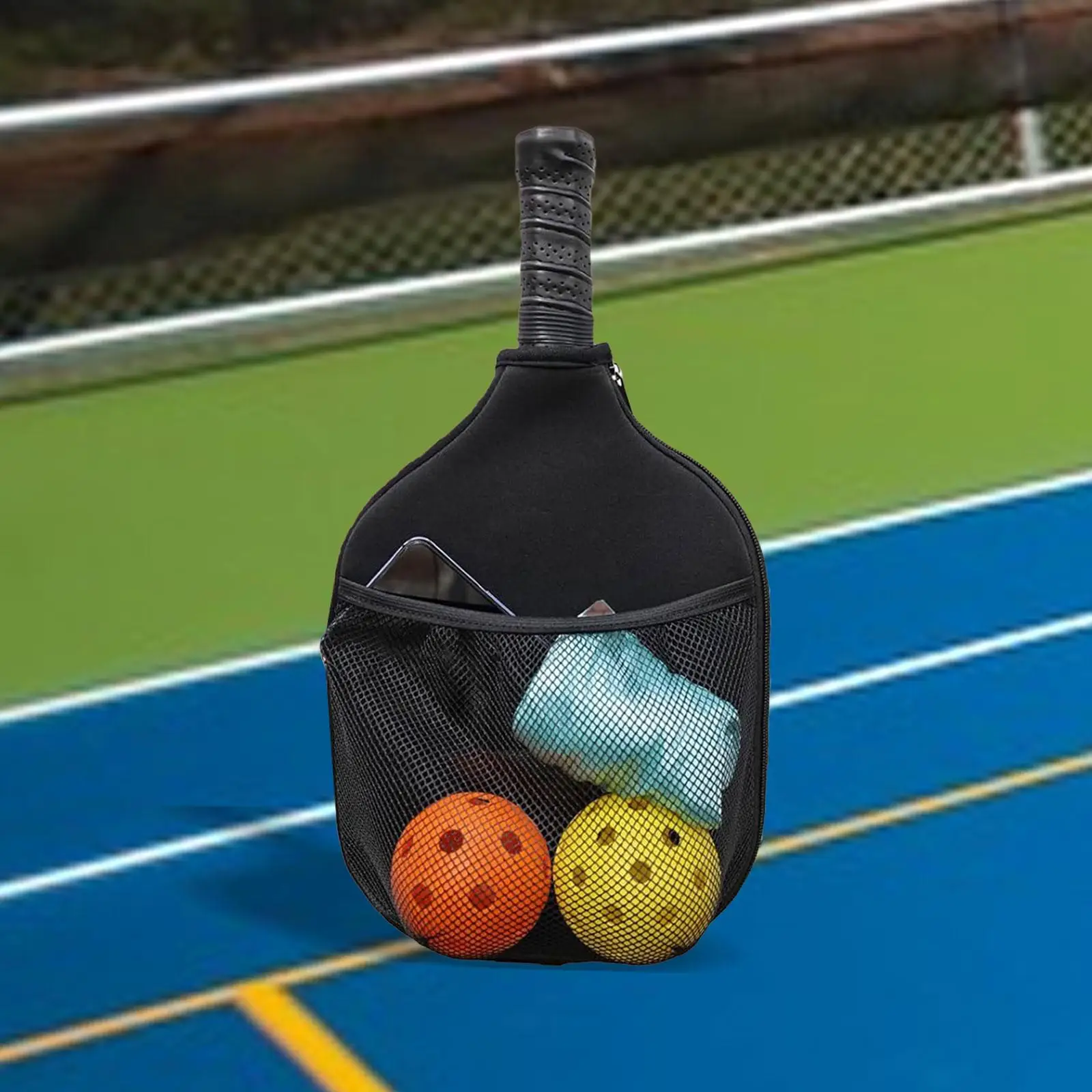 Pickleball Paddle Bag Carrying Case for Men Women Crossbody Bag for Outdoor