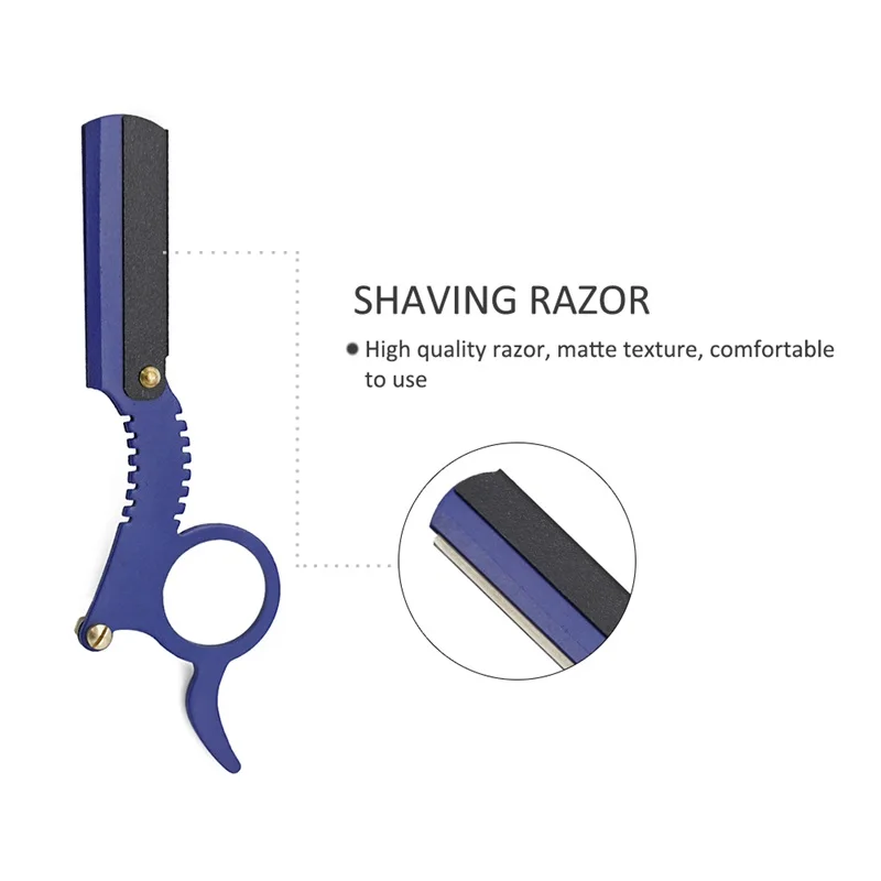 Professional Stainless Steel Manual Beard Shave Clip On Shav Men Face Shaving Eyebrow Trimming Hair Removal Razor_voghion.com