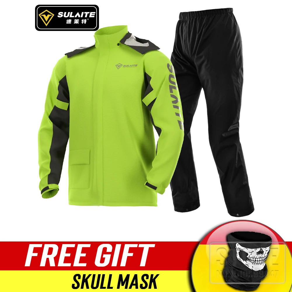 Motorcycle Raincoat Suit Waterproof Motocross Men Motobike Riding Jacket Rain Coat + Pants motorcycle raincoat raincoat suit