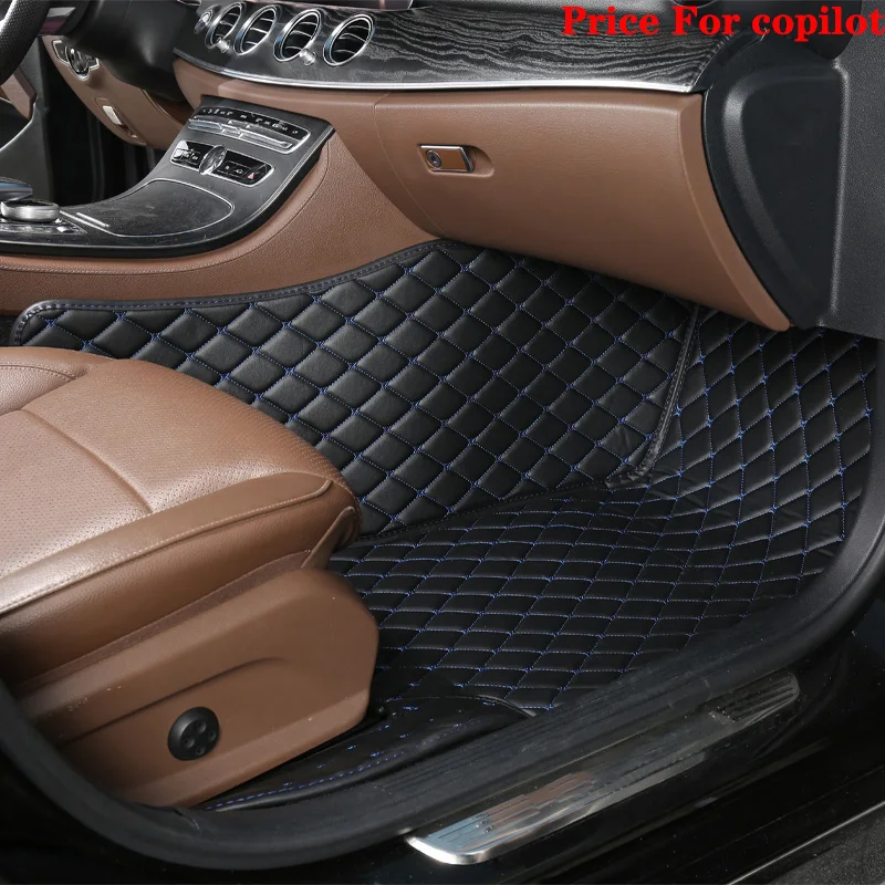 Luxury Diamond Design Custom Car Floor Mat - Premium Rug Foot Pad Auto Accessory