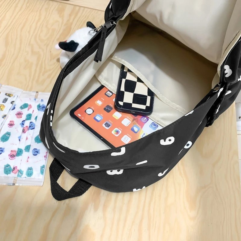 New Waterproof Nylon Women Backpack Female Travel Bag Backpacks Schoolbag for Teenage Girls Solid Color Bookbag Mochila Bookbag