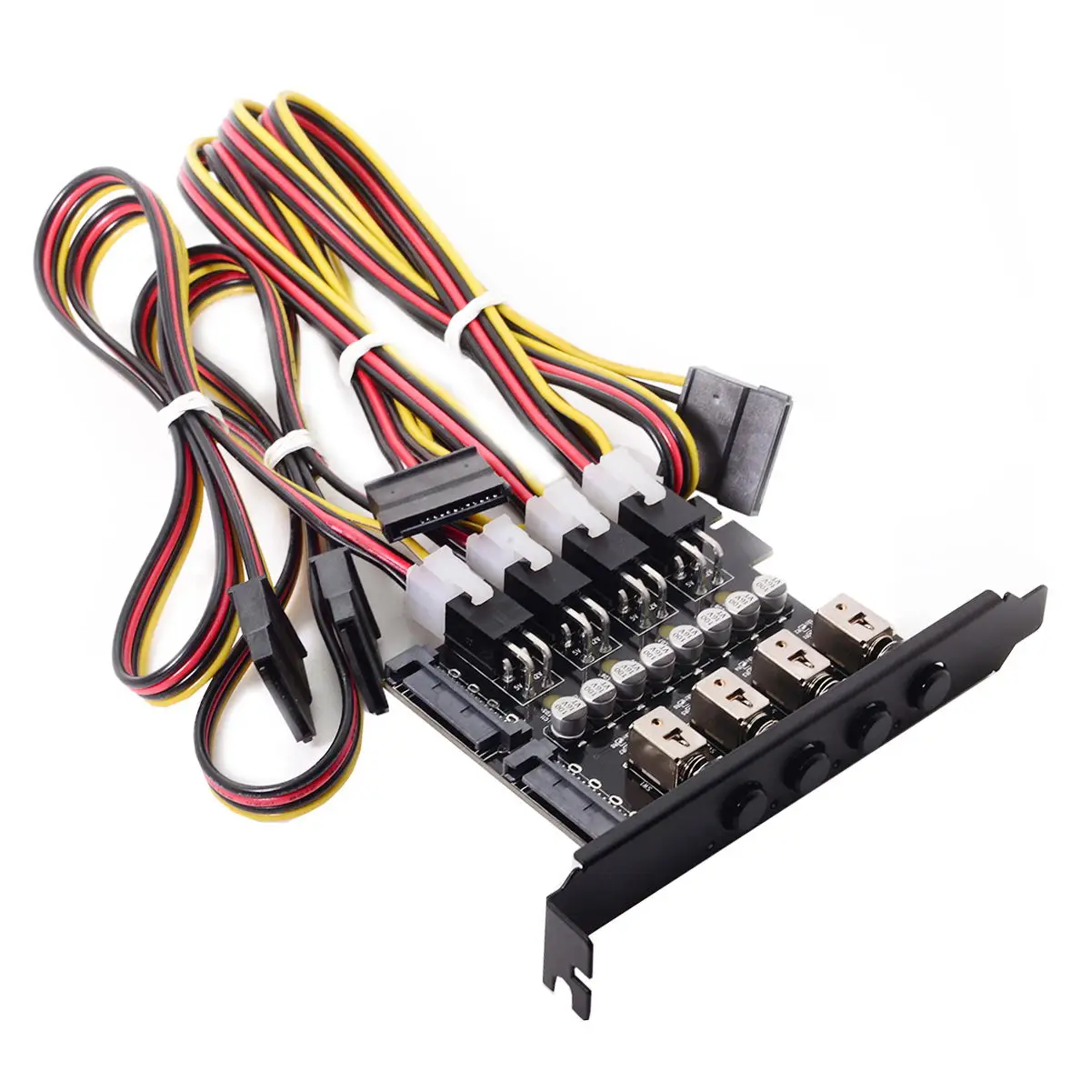 4-Port HDD SSD Power Switch Controlle​r for PC, Hard Disk Management System with Intelligent Control - 4