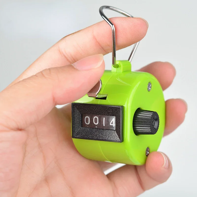 Handheld 4 Digital Tally Counter Mechanical Manual Palm Clicker Number Count Assorted 8 Color
