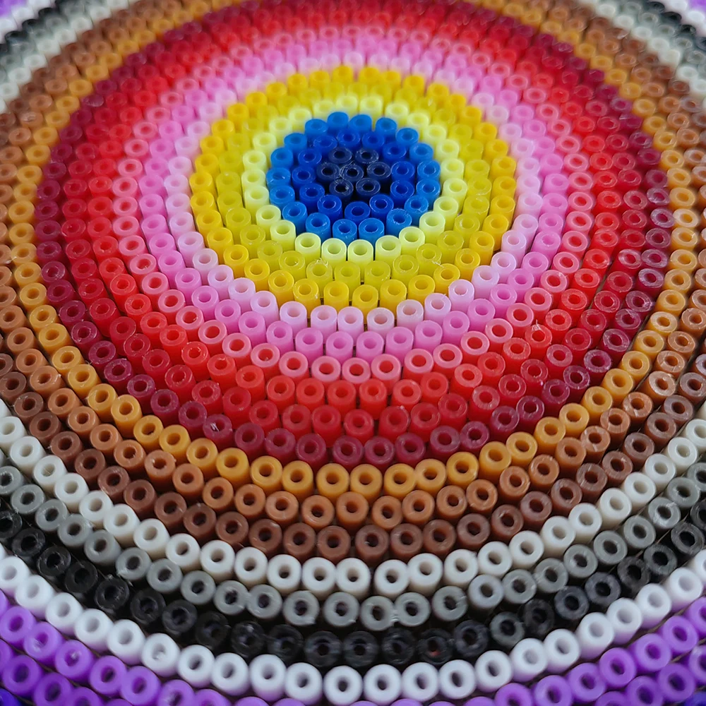 Fuse Beads 2000pcs 2.6MM 3D Pixel Puzzle Mini Iron Beads Handmade Crafts Decor DIY Make Puzzle High Quality Melting Beads 3