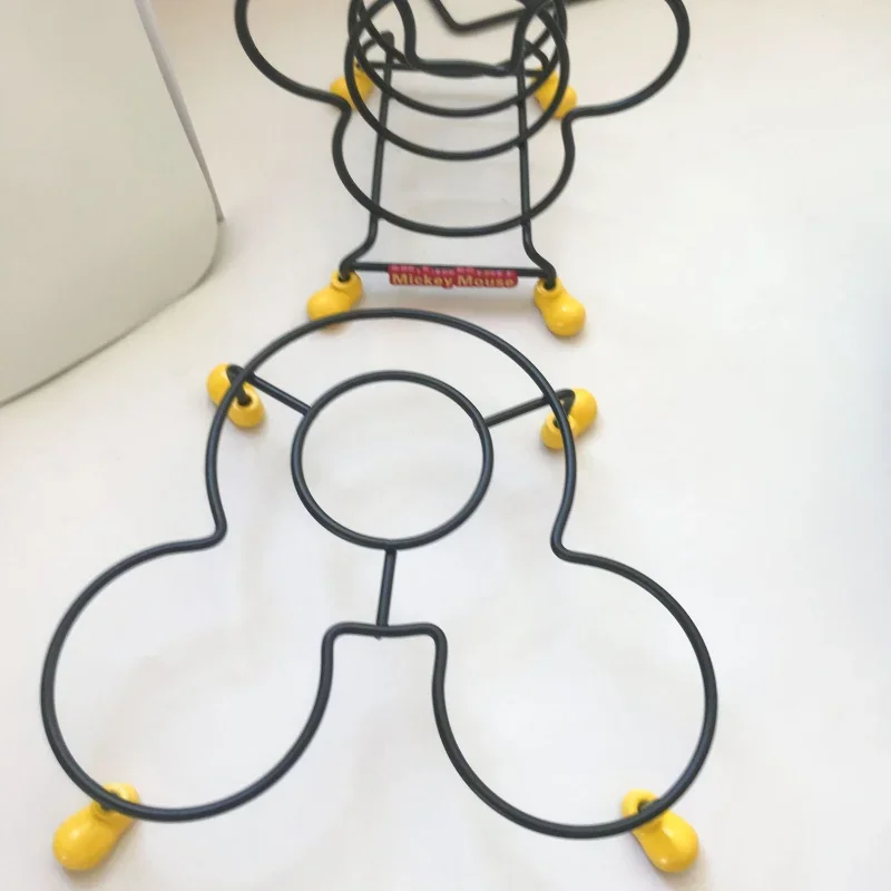 Disney Mickey Mouse Kitchen Organizer Pot Lid Rack Spoon Holder Pot Lid Shelf Cooking Dish Rack Pan Cover Stand Kitchen Supplies
