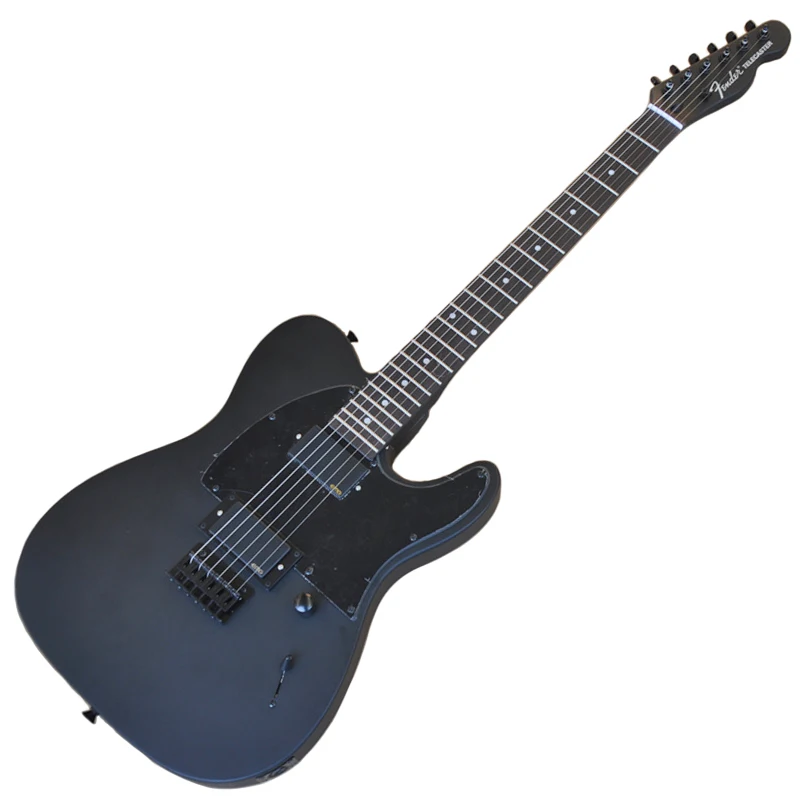 Electric Guitar Black Signature Matte Body Self-locking Neck OTGT-2015