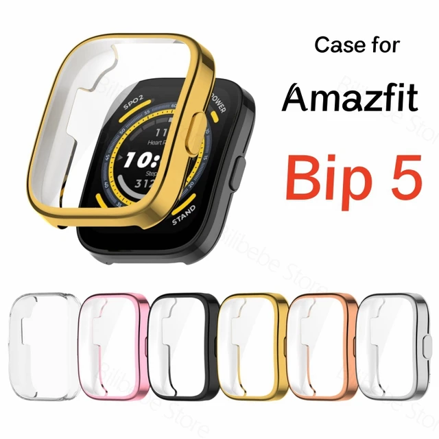 Correa de silicona suave para reloj inteligente, Correa protectora de  pantalla para Amazfit Bip 5 bip5