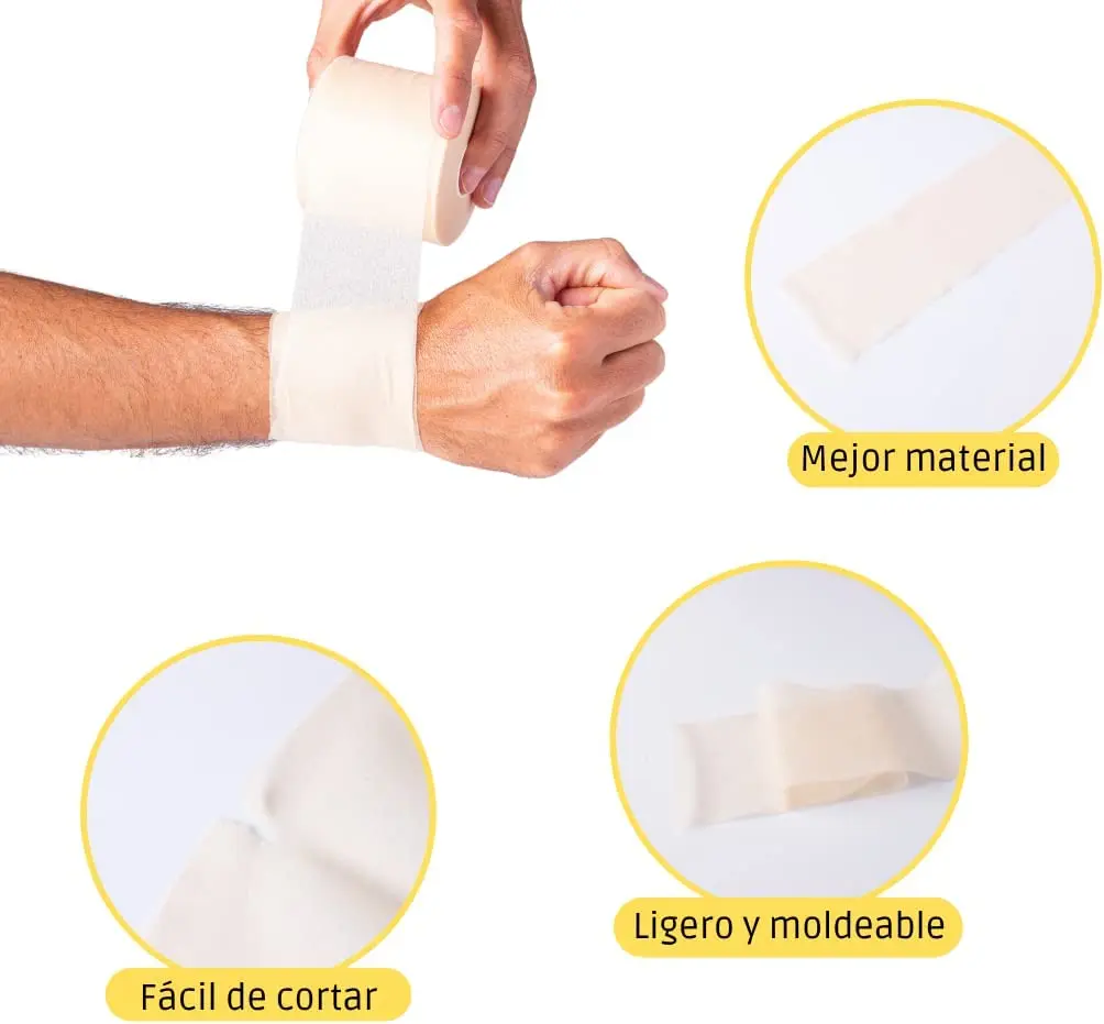 Schaumstoff-Unterlage Sport-Schaumstoffband Athletisches Tape Stirnbänder für Haare Ellbogen Knie Knöchel Fußball – Detail 7