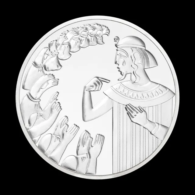 Biblia Történet Érme Gyűjthető Ezüstözött Szuvenír Izrael Történelem Kollekció Művészeti Kreatív Ajándék Megemlékező - Image 4