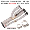 Slip-On For BMW S1000XR S1000 XR 2015 - 2019 Motorcycle Exhaust Middle Link Pipe Modify Escape Moto System Muffler Bike Mid Tube