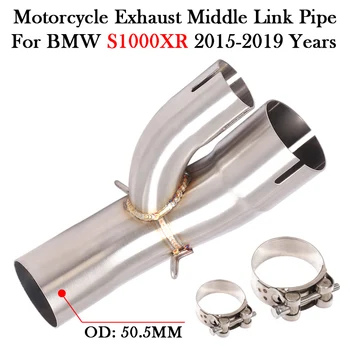 Slip-On For BMW S1000XR S1000 XR 2015 - 2019 Motorcycle Exhaust Middle Link Pipe Modify Escape Moto System Muffler Bike Mid Tube