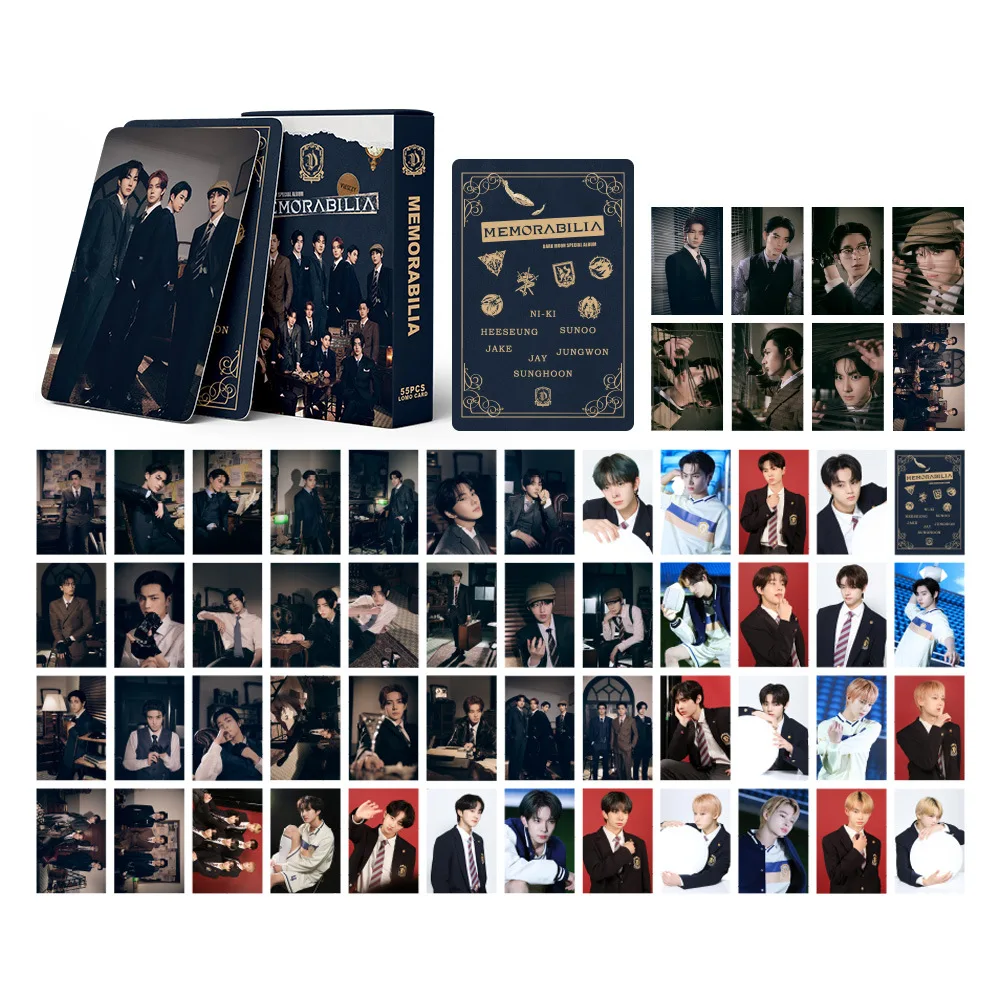 55 개/대 한국 아이돌 새 앨범 MEMORABILIA Lomo 카드 패션 소년 조합 HD 인쇄 Photocard 팬 컬렉션 선물
