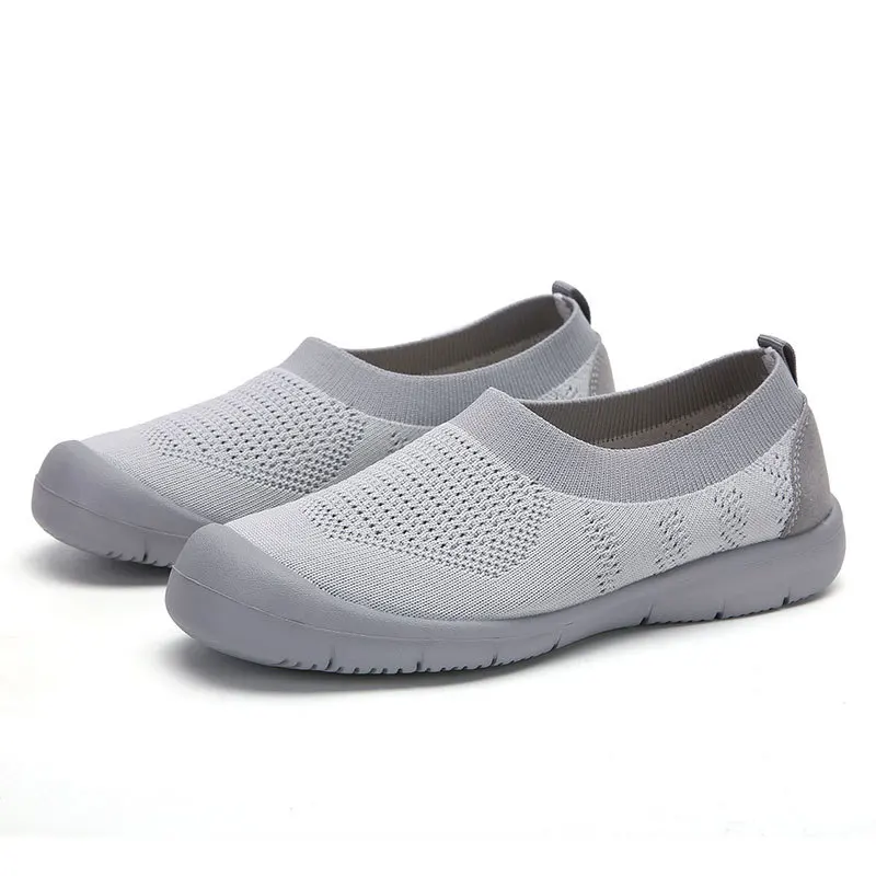 

Туфли женские сетчатые, дышащие, плоская подошва, Повседневная пляжная обувь для матери среднего возраста, большие размеры 35-42, на лето