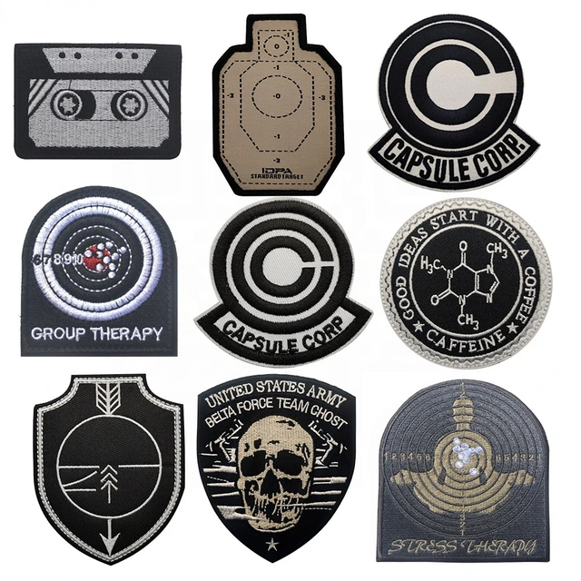 SCP Foundation Logo Tactical Patches Embroidery Cloth Sticker IR Reflective  Military Badges for Backpack Badge Hook Loop Armband - AliExpress