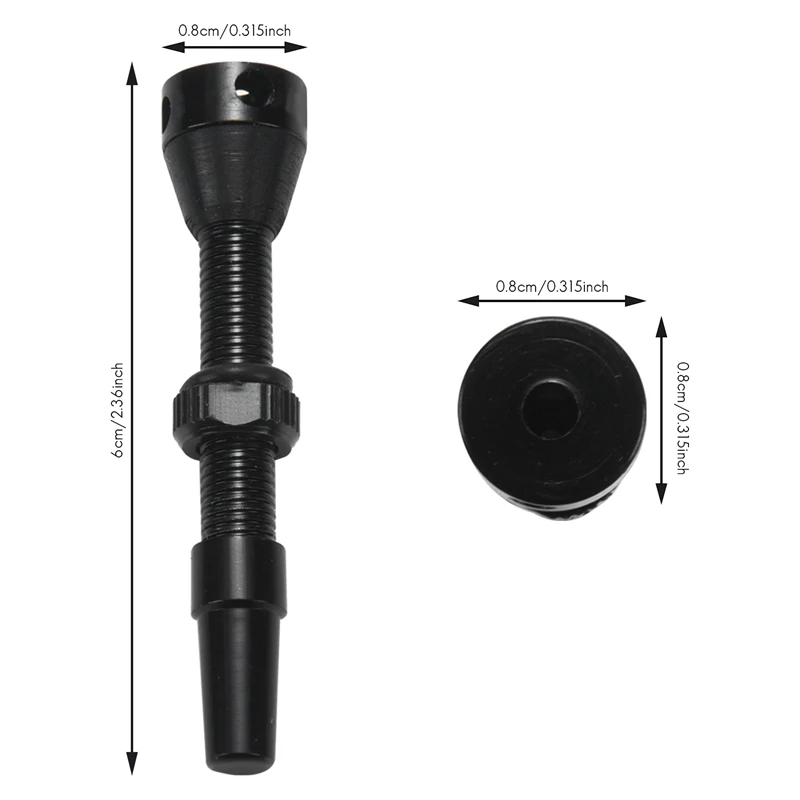 로드 바이크 및 MTB용 튜브리스 에어 밸브 스템, 8 쌍, 44mm