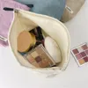 Corduroy Cosmetic Bag Large Capacity Women's Zipper Cosmetic Bag Hand Bag Wallet Travel Girl Cosmetic Storage Bag 5