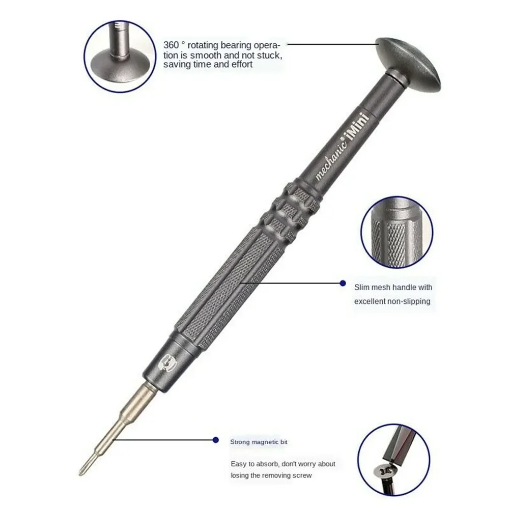 MECHANIC IMini 아이폰 IPad 휴대 전화 컴퓨터 시계 나사 분해 수리 드라이버 도구에 대한 고경도 스크루 드라이버