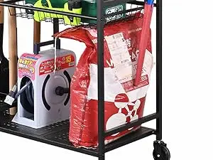 GARDEN TOOL STORAGE SHELF