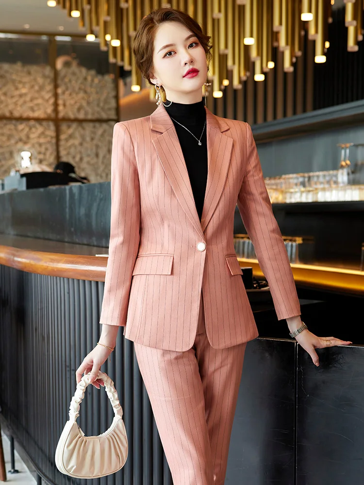 Taped autumn and winter business teachers' work clothes, professional  clothes, women's suits, high-end suits, customized suits a