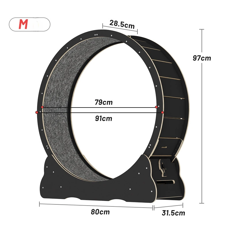 Cat Treadmill Roller Cat Scratching Board Multicolor Running Wheel Multi-layer Solid Wood Board & High-fiber