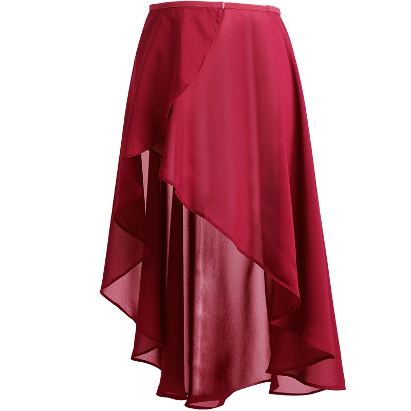 MUNAFIE Gonna da balletto, da donna, in chiffon, per balletto, regolabile, per donne e ragazze, Azzurro, Einheitsgröße