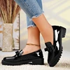 Luxury European and American Leather Shoes 2024 Autumn New Outdoor Leisure Fashion Lacquer Retro Versatile Women's Shoes Loafers 6