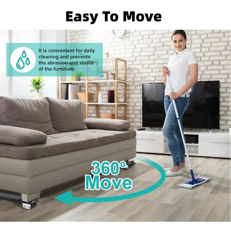 Appliance Rollers 360&deg; Extendable Furniture Appliances Rollers Washing Machine Stand Movable Refrigerator Raised Base Mobile Roller Bracket Wheel