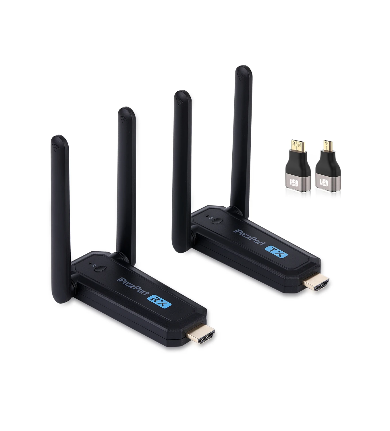 Беспроводной передатчик и приемник HDMI, комплект 50 м/164 фута, декодирование 4K, выход 1080P при 60 Гц, Plug and Play для потокового видео, ноутбука/ПК/Т