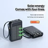 Portable 30000mAh  High Capacity Solar Power Bank Built-in 4  Super Fast Charging Compact  External Battery with Led Light 1