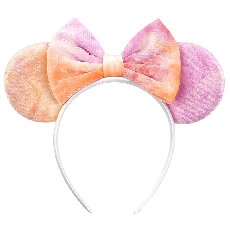 Neue schicke Perlen 3,3" Mausohren Stirnband 5'' Samt Schleife Haarband für Mädchen Festival Party Cosplay DIY Haarschmuck Frauen Geschenk – Detail 23
