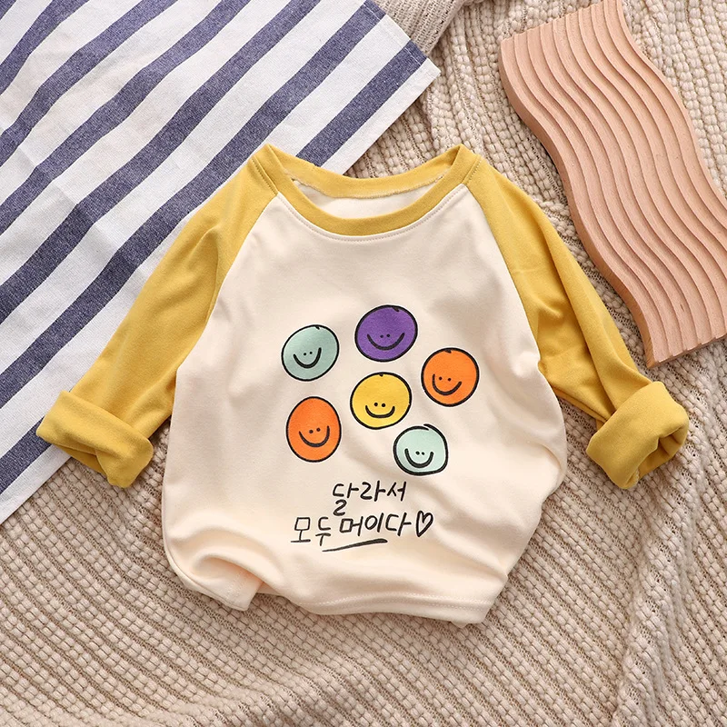 

Autumn Girl Long Sleeve T-shirt Cartoon 0-4Year Children Girl T-shirt Long Sleeve Top Baby Boy Spring Pullover Children Clothing