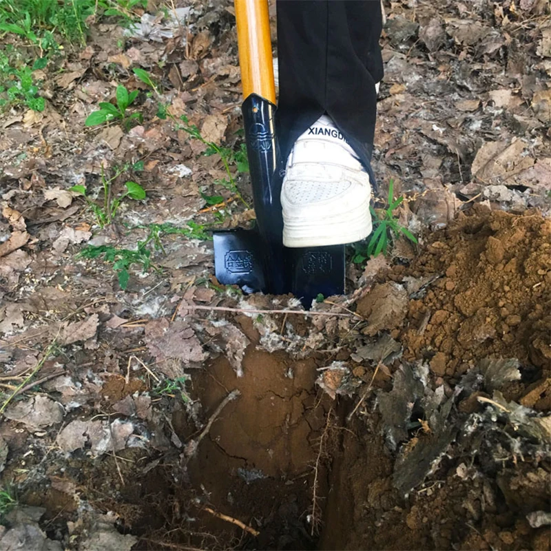 Manganese Steel Agricultural Trenching Shovel Drain Spade Head Narrow Opening Digging Spade Multipurpose Pointed Steel Shovel garden shovel garden tool