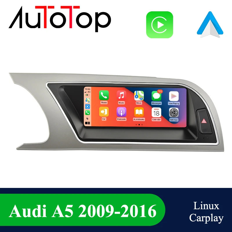 Autotop 2din Android Auto Multimedia Player Wireless Carplay For Audi