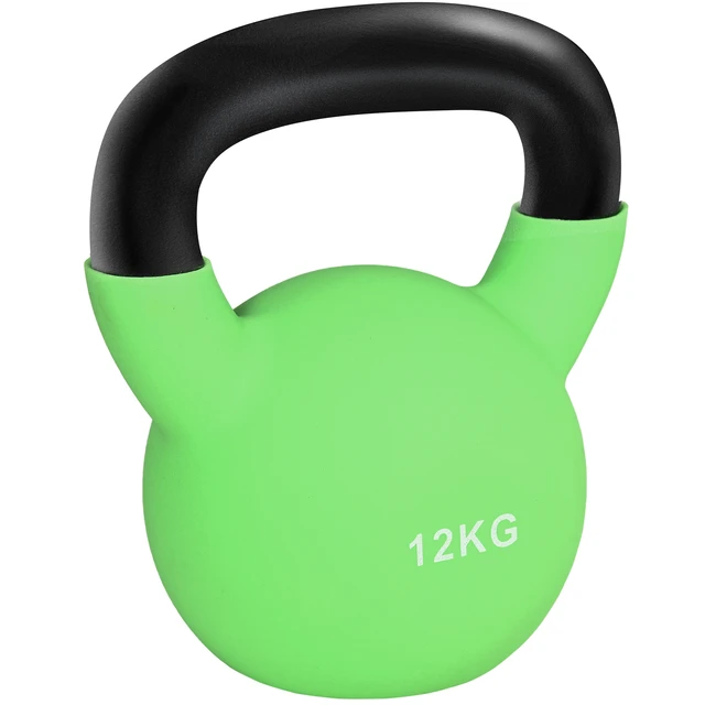 HOMCOM Russian Weighs 12 kg Cast Iron Weighs Kettlebell with Neoprene  Coating Ball Dumbbell for Strength