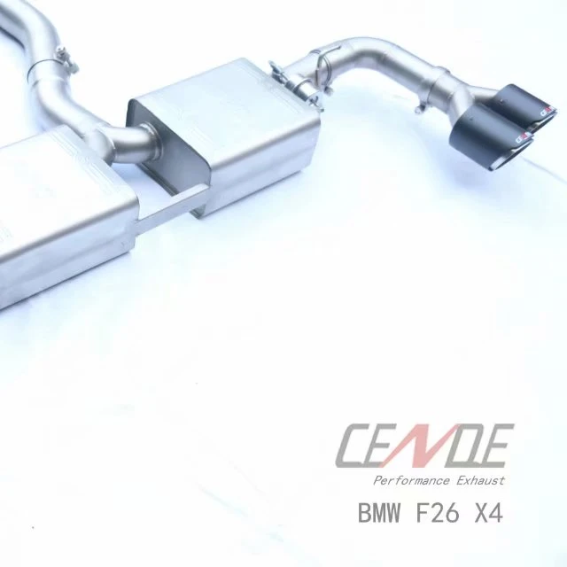 

CENDE EXHAUST SUS304 Stainless steel or Titanium catback exhaust pipe for bmw X4 2.0T L4