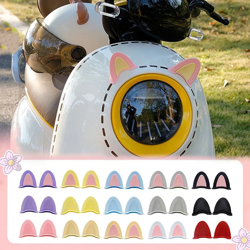 

1pair Motorcycle Helmet Devil Horns Cat Ears Helmet Decoration Universal Accessories for children