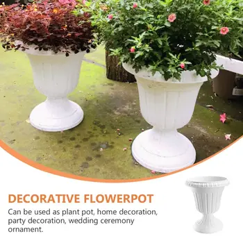 Fioriera in plastica Portico Fioriera Pianta grassa Contenitore di fiori Vaso di fiori Figura Decorazione da giardino Ornamento da tavolo