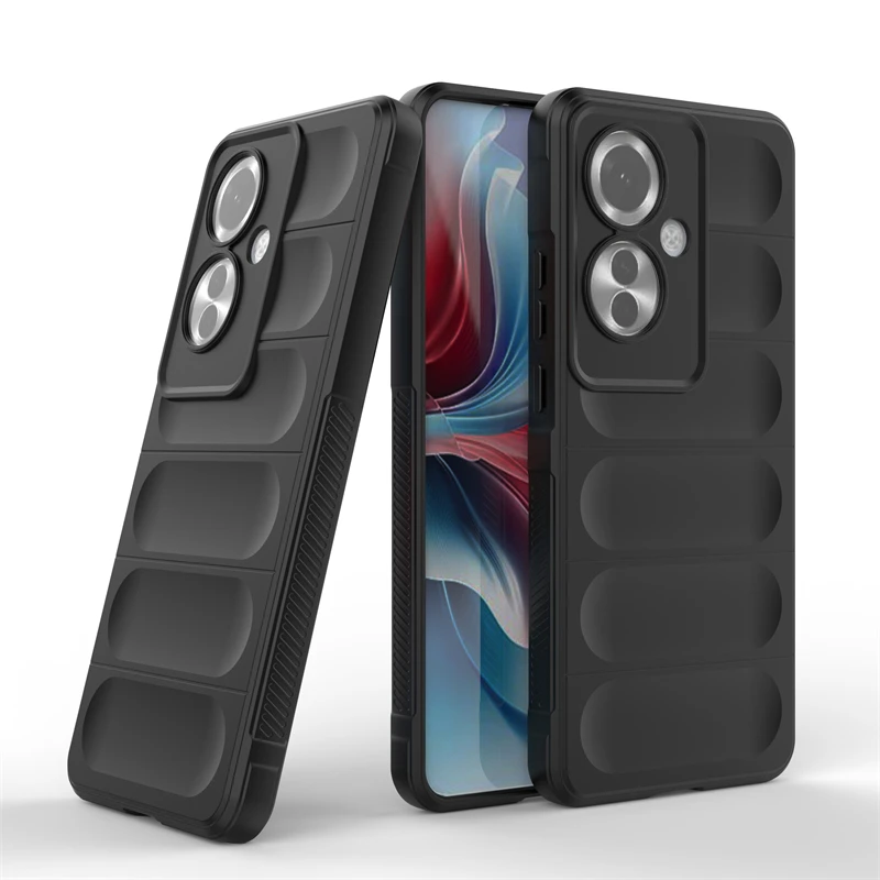 Custodia A Libro Con Portafoglio Per Oppo Reno 11 5G - Pelle PU Con Chiusura Magnetica E Supporto - Rossa - 4