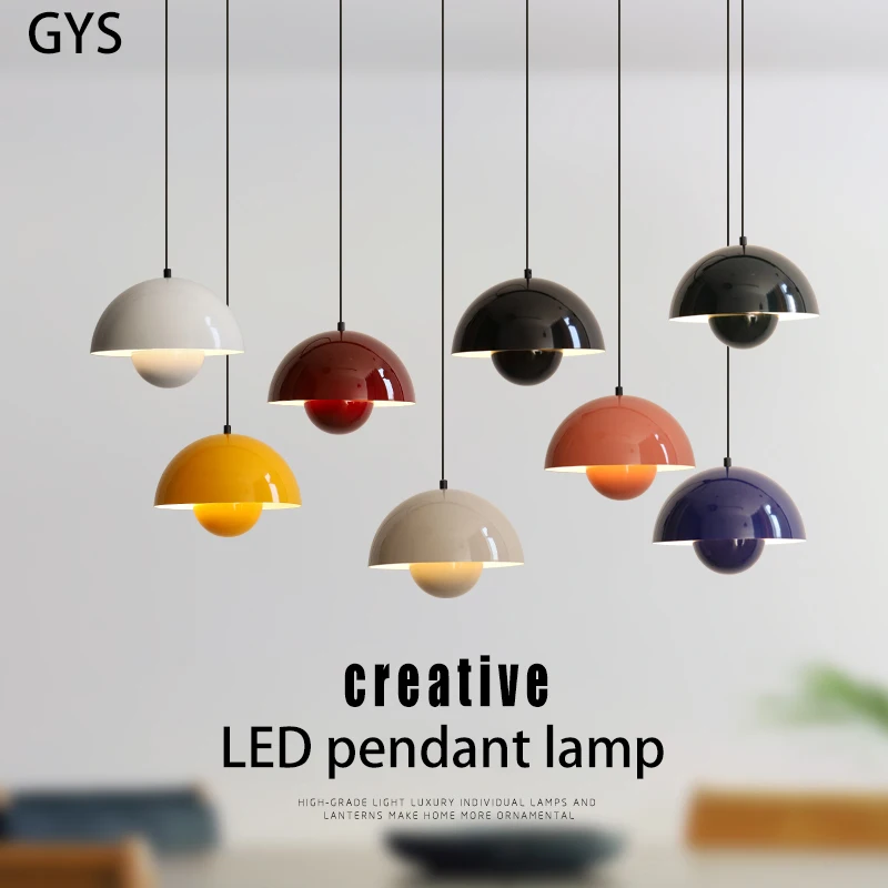 

GYS Led Pendant Lamp E27 Bulb Chandelier Bud Nordic Style Bedroom Bedside Light 5W Hanging Lighting For Coffee Shop Bar Home