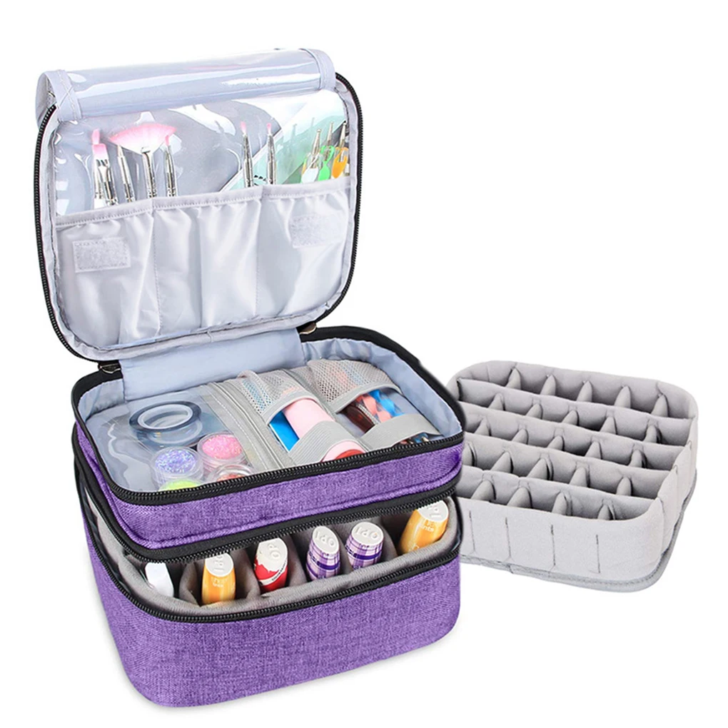 

Polyester Nail Polish Storage Bag Sturdy And Durable Easy To Carry Widely Used Practical